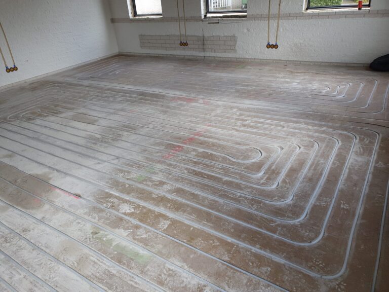 Vloerverwarming installatie project