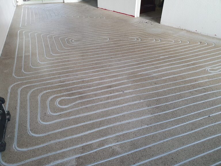Vloerverwarming installatie project